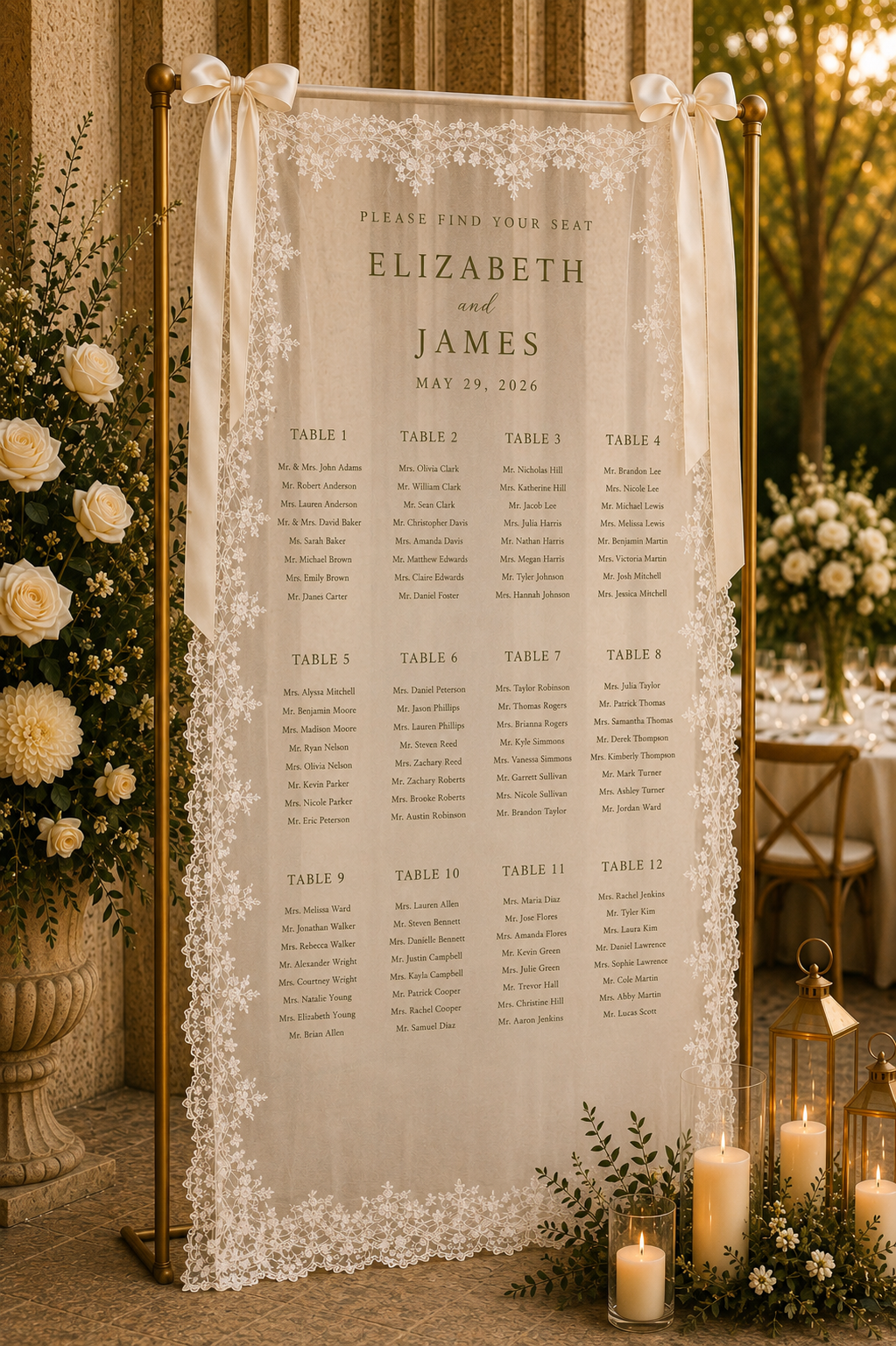 Estate Seating Chart