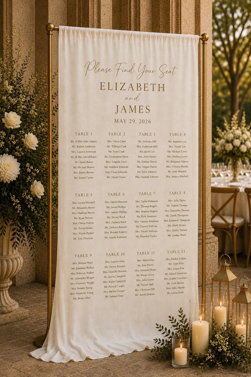 Estate Seating Chart