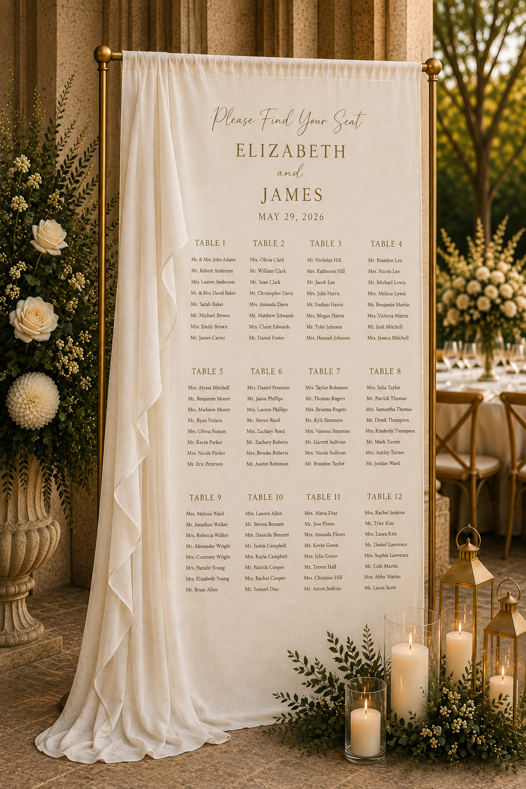 Estate Seating Chart